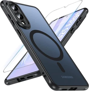 Magnetica Cover per Samsung Galaxy S25 Edge con Vetro Temperato Compatibile con - Foto 1 di 24