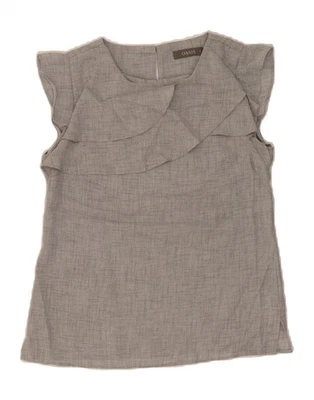 OASIS Womens Blouse Top UK 8 Small Grey Polyester AT18 - Image 1 of 3