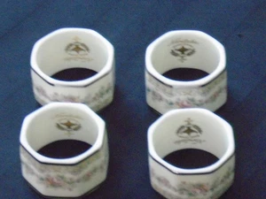 C-1048B Set of 4 Noritake Shenandoah Napkin Rings - Picture 1 of 4