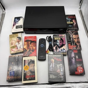 Sharp VC-A552U VCR Player Recorder VHS with Remote and Cables + 10 Movies - Picture 1 of 14