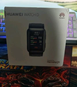 Huawei Watch D Black Case Black Fluoroelastomer Blood Pressure FREE POSTAGE - Photo 1 sur 4