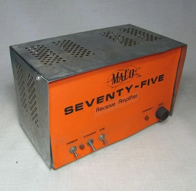 MACO SEVENTY-FIVE 75 TUBE AMATEUR BASE LINEAR AMPLIFIER VINTAGE UNTESTED PROJECT - Image 1 of 4