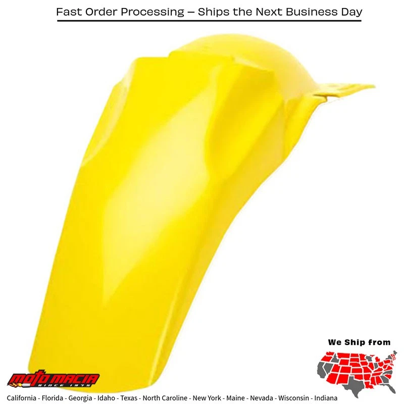 Guardabarros trasero amarillo Suzuki RM250 1996-2000 Suzuki RM125 1996-2000 Foto 1 de 1