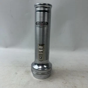 Ray O Vac Sportsman’s Flashlight 7” Chrome 2D Cell Batteries Not Included Works - Picture 1 of 9