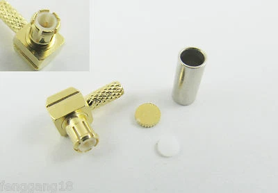 1pcs MCX Male Plug Right Angle Crimp For RG174 RG316 RG188 Cable RF Connector - Image 1 of 4