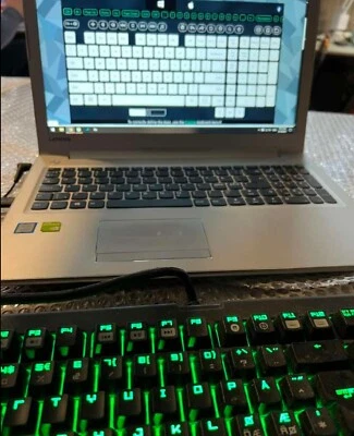 Razer Blackwidow Ultimate Stealth Keyboard Model RZ03-0038 YELLOW SWITCH - Image 1 of 3