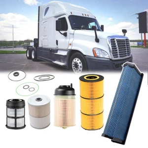 Fits For Freightliner Cascadia DD Series DD13 DD15 DD16 Engine Air Filter Kit - Picture 1 of 10