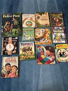 Mixed Lot of 12 - Vintage Children's books - 50s-70s Peter Pan Junk Journal ๐ฅ - Picture 1 of 13