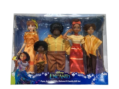 Disney Encanto Doll Set, Pepa Felix Delores Camilo Gift Set, 6 Piece Set