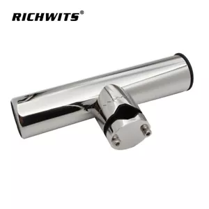 1X Fishing Rod Holder for Boat Stainless Steel 316 Clamp on 22-32mm Rail Mount - Picture 1 of 5