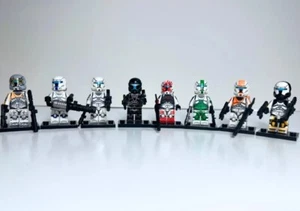 Lego Stud+ Star Wars 8 Clone Commandos - Delta Squad, Gregor, Omega Squad CUSTOM - Picture 1 of 13
