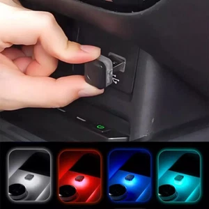 1 pieza Mini USB Luz LED Interior Coche Neón Atmósfera Ambiental Lámpara Bombilla Universal - Imagen 1 de 16