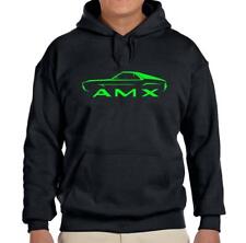 1968 1969 AMC AMX Black Hoodie Sweatshirt FREE SHIP