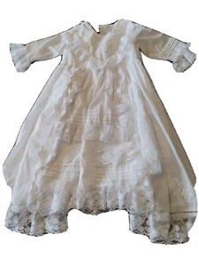 Vintage Handmade Baby Baptismal Christening Gown - Picture 1 of 8