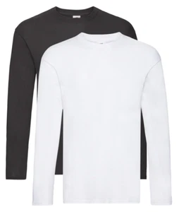 Fruit of the Loom Lightweight Cotton Summer Long Sleeve Tee Shirt T-Shirt S-3XL - Picture 1 of 8