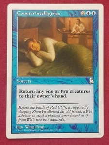 Magic The Gathering PORTAL THREE KINGDOMS COUNTERINTELLIGENCE blue card MTG - Picture 1 of 2