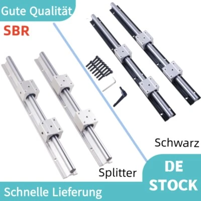SBR12/16/20/10/25 Linearführung Gleitschiene+ SBR12/16/20/10/25UU Linearblock DE - Bild 1 von 4