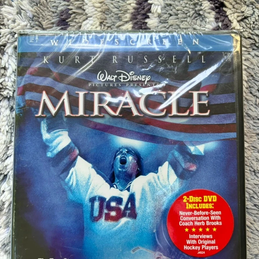 Miracle Kurt Russell Video DVD Movie Drama 2 Disc Walt Disney Sealed Brand-New - Image 1 of 4