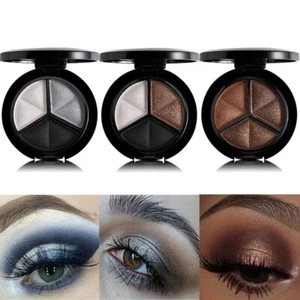  Eyeshadow 3 in 1 Smoky Nude Glitter Matte  Shimmer Pigmented Cosmetic New - Picture 1 of 14