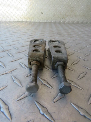 1983 83 KAWASAKI KZ550A KZ 550A 550 CHAIN ADJUSTERS - Image 1 of 4
