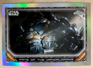2022 Topps Chrome Star Wars Mandalorian - REFRACTOR - MANDALORIAN ARMOR #S1-47 - Picture 1 of 2