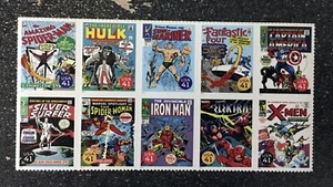 2007USA #4159a-j 41c Super Heroes - Bottom Block of 10 From Sheet Mint comics - Picture 1 of 1