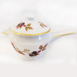 EVESHAM GOLD di Royal Worcester Panettiere Coperto Individuale Manicato Made in England - Foto 1 di 5