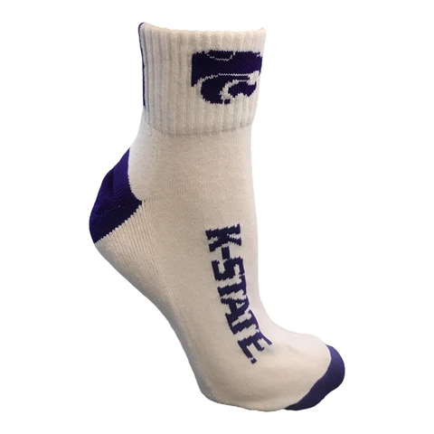 NCAA Kansas State Wildcats Quarter Socks Cover