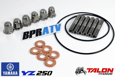 Yamaha YZ250 YZ 250 Cylinder Head Install Repair Kit Titanium Stud Kit Cap Nuts - Image 1 of 4