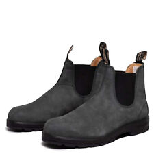 Blundstone 587 rustikale schwarze Leder Chelsea Stiefel