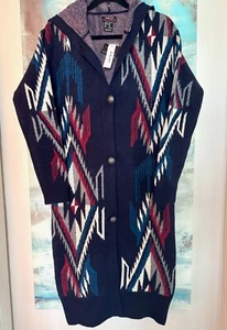 ARIAT WOMENS CHIMAYO COATIGAN SOUTHWESTERN CARDIGAN SWEATER SZ GENEROUS XS-NWT - Picture 1 of 4