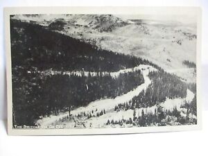 WWII ARTIST SIGNED PHOTO POSTCARD SWITCHBACK ON BERTHOUD PASS CONTINENTAL DIVIDE