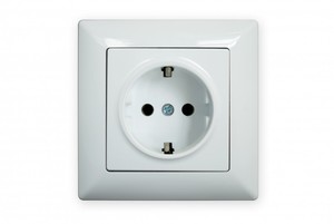 Steckdose Aufkleber - FUN Fake täuschend echte Steckdosen Optik 8x8 cm