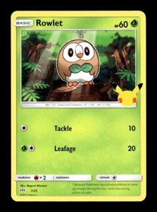Pokemon Celebrations Rowlet 7/25 - Picture 1 of 1