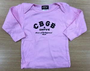 CBGB & OMFUG Música Subterránea Mangas Largas Niño Pequeño 6-12 Meses ROSA - Imagen 1 de 3