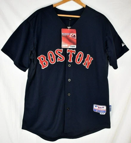 Majestic Authentic Boston Red Sox Dustin Pedroia Cool Base Jersey Size 48 Cover