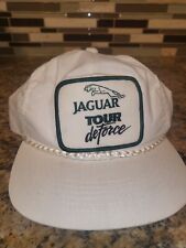 Vintage Jaguar Racing Luxury Car Hat Cap Adjustable Snapback Rope Patch 