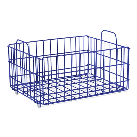 Basket - Wire Blue Cover