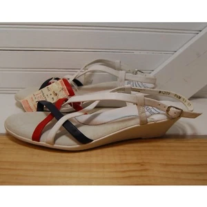 Vintage Rockport Sunlights sandals Women's 8 1/2 NWT red, white and blue heels - Picture 1 of 15