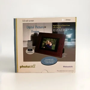 Matsunichi Photoblitz PF560 5.6 Inch Digital Picture Frame Cherry Black SD CF MS - Picture 1 of 4