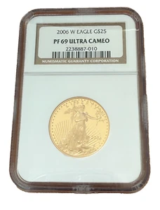 US 2006 W Gold 1/2 oz $25 NGC PF69UC Proof Gold Eagle - Picture 1 of 2