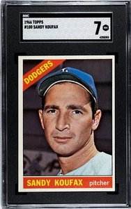 1966 Topps #100 Sandy Koufax HOF SGC 7 - Picture 1 of 2