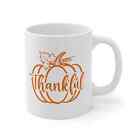 Thankful Pumpkin Mug Thanksgiving Mug Thanksgiving Mugs Thanksgiving Coffee Mug