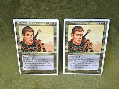 Magic the Gathering: 2x Marhault Elsdragon - Image 1 of 4