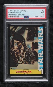 1977 Wonder Bread Star Wars Food Issue Chewbacca #9 PSA 7 4et