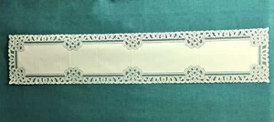 14"x 72" Ecru Lace Table Runner Artistry Livingroom Bedroom Dining Room - Picture 1 of 3