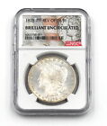 1878-P 7Tf Rev Of 78 $1 Morgan Dollar 90% Silver Coin Ngc Brilliant Uncirculated