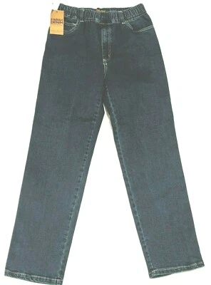 NUEVO CON ETIQUETAS - Jeans elásticos FARAH DENIM cintura elástica pierna cónica 82 talla real W26 L29 Foto 1 de 4