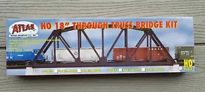 ATLAS 1/87 HO SCALE CODE 83 N/S 18" STRAIGHT THROUGH TRUSS BRIDGE KIT # 593 F/S - Bild 1 von 9