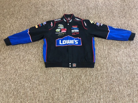 Nascar No 48 Jimmie Johnson Lowe's JH Design Racing Jacket  Size XL Cover